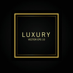 Luxury gold badges and labels premium quality product. vector illustration