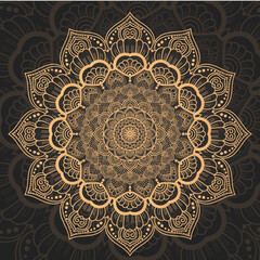 Luxury mandala background with golden arabesque pattern Arabic Islamic east style. Ramadan Style Decorative mandala. Mandala for print, poster, cover, brochure, flyer, banner