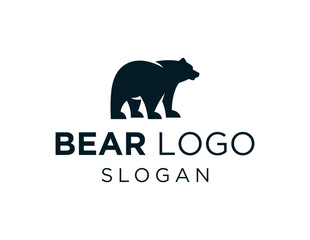 Logo design about Bear on a white background. created using the CorelDraw application
