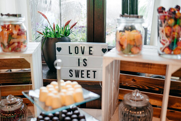 Candybar bei einer Hochzeit