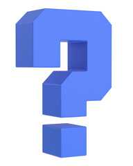 Obraz premium Question mark sign. 3D question mark.