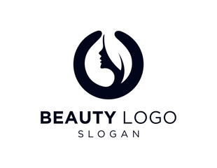 Logo design about Beauty on a white background. created using the CorelDraw application.