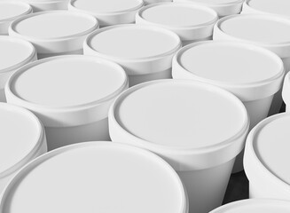 3d Array of Ice Cream Jars