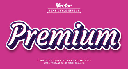 Editable text effect, Premium text with layered style and modern style