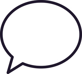 Speech bubble vector line icon. Premium quality logo for web sites, design, online shops, companies, books, advertisements. Black outline pictogram isolated on white background 