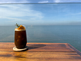 relax with desert and coffee