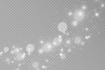 Brilliant gold dust vector shine. Glittering shiny ornaments for background. Vector illustration.