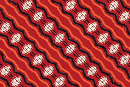 Ikat Aztec tribal Africa Seamless Pattern. Ethnic Geometric Ikkat Batik Digital vector textile Design for Prints Fabric saree Mughal brush symbol Swaths texture Kurti Kurtis Kurtas