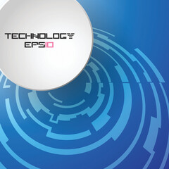 Technology circles background. vector illustration