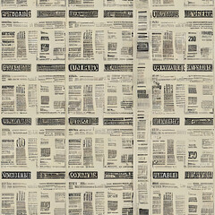 Obraz premium seamless pattern with newspaper columns