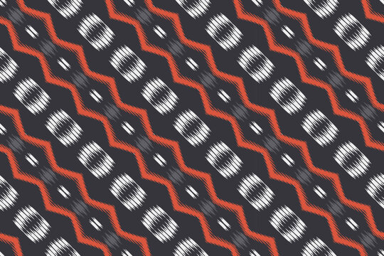 Ikat background tribal Africa Seamless Pattern. Ethnic Geometric Ikkat Batik Digital vector textile Design for Prints Fabric saree Mughal brush symbol Swaths texture Kurti Kurtis Kurtas