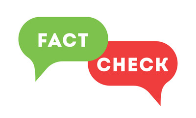 Fact check. Concept of thorough fact-checking or easy compare evidence. Vector stock illustration.