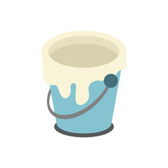 Paint bucket vector design isolated on white background, flat design illustration