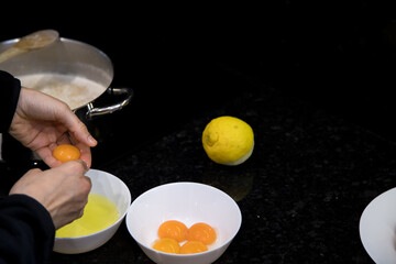 Vermicelli preparation. 