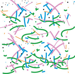 seamless pattern with colorful confetti