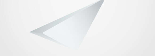 White Triangle Technology Vector Panoramic Gray