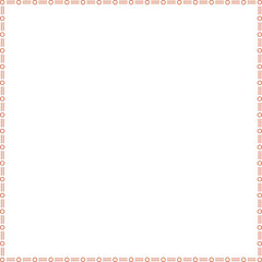 Naklejka premium Circle pattern design with a square border frame