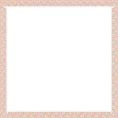 Triangle pattern design with a square border frame.