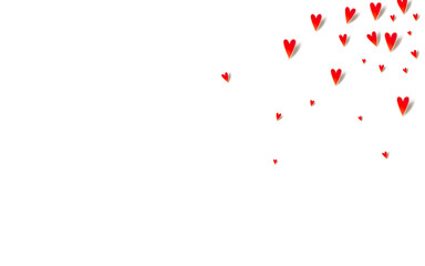 Red Papercut Vector White Backgound. Wedding