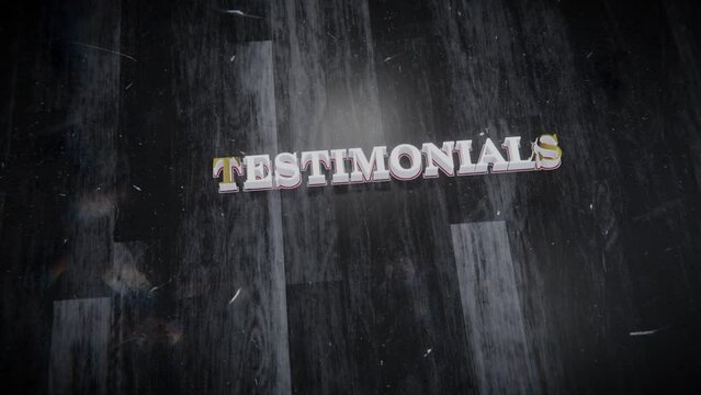 Testimonials - Extruded Title Video Animation Intro Outro
