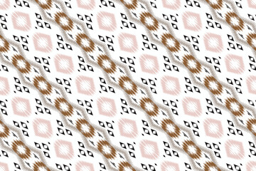 Ikat damask tribal Africa Seamless Pattern. Ethnic Geometric Ikkat Batik Digital vector textile Design for Prints Fabric saree Mughal brush symbol Swaths texture Kurti Kurtis Kurtas