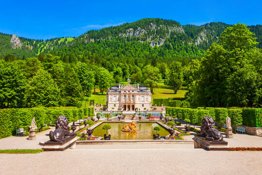 Schloss Linderhof Palace In Bavaria, Germany