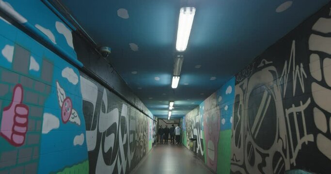 SUBWAY TUNNEL ON BUENOS AIRES