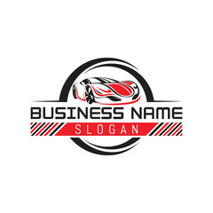 Unique  car  logo design with vector  format.