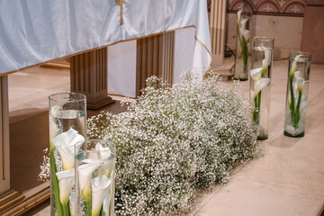 Altar de iglesia católica 