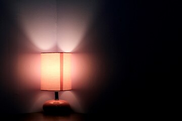 candle light on the wall