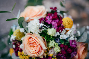 Blumenstrauss für die Hochzeit