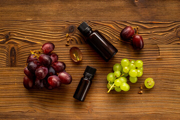 Skin care cosmetic - grape seed oil with grapes berries