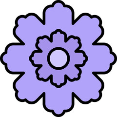 Fringed Dianthus Flower Icon