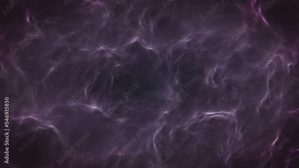 Poster abstract fractal web mesh waving background/ 4k animation of an abstract fractal fantasy web mesh pa