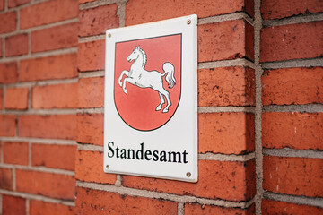 Standeamt Schild
