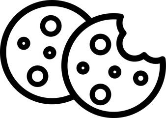Fototapeta premium Cookies linear icon