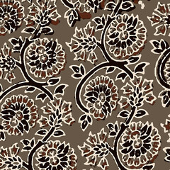 Ajrakh Pattern and block print Pattern and batik print Background digital printing textile pattern