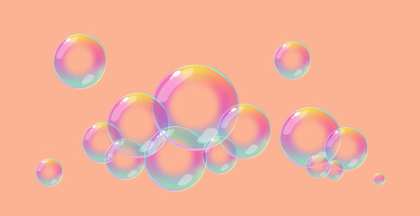 Bubbles in orange