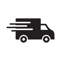 delivery van icon vector symbol