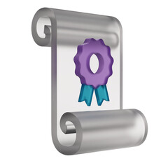 Papyrus 3D illustration