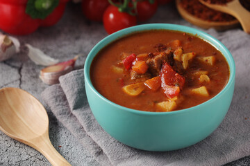 Traditional Hungarian meat stew - Goulash