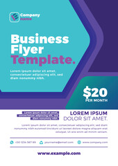 Simple design business flyer template
