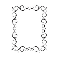 Frame, in the style of an ornament, Vector illustration eps 10, Art.	
