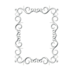 Frame, in the style of an ornament, Vector illustration eps 10, Art.	