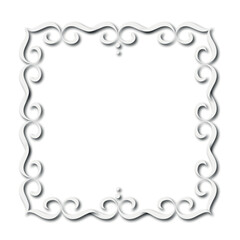 Frame, in the style of an ornament, Vector illustration eps 10, Art.	