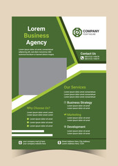 Creative Corporate Business Flyer Template Simple and clean A4 Size with Bleed Vector design