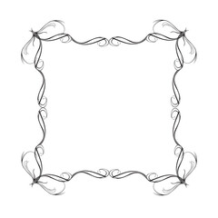 Frame, in the style of an ornament, Vector illustration eps 10, Art.	