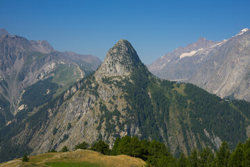 Hiking around Mont Blanc, Alpine landscape
