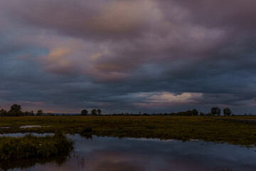 clouds over the river
