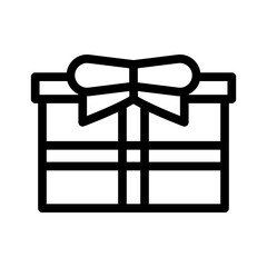 gift line icon illustration vector graphic